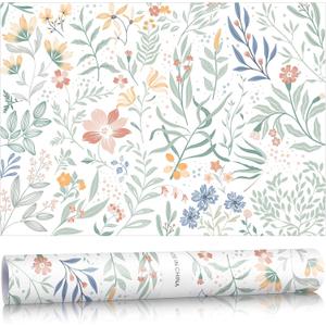 10 Sheets Floral Pattern Drawer Liners for Dresser 19.5 x 14 Inches Flowers Scented Drawer Liners Non Adhesive Scented Paper for Fragrant Home Shelf Closet(Fresh)
