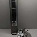 Lasko Oscillating Tower Fan with Remote, Quiet Floor Fans for Bedroom, 42", Silver T42951