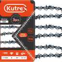 6 Inch Chainsaw Replacement Chain for STIHL Husqvarna Milwaukee Oregon Makita DeWalt Ryobi Craftsman and more, 3/8" LP Pitch 050" Gauge, 28 Drive Links (3 Chains)
