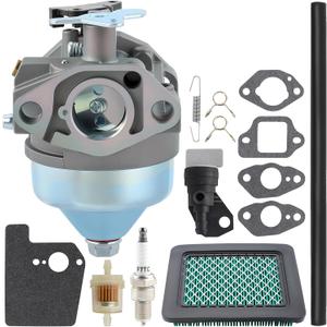 MOTOALL GCV190A Carburetor with Air Filter for Honda GCV190LA Engine HRB217 HRX217 HRX217K1 HRX217K2 Lawn Mower 16100-Z0Y-813 Spark Plug Bb62jB 16100-Z0Y-813