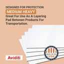 Aviditi Corrugated Cardboard Sheets 24" x 36" (5 Pack) Large Card Board for Layer Separation Packaging Mailing Shipping Packing, and Protecting Products from Forklift Damage - White, 5 Pack