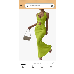 SOLY HUX Women's Two Piece Outfits Twist Front Halter Cami Tops and Skirt Summer Set, Size M