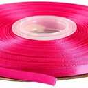 ITIsparkle 1/4" Inch Double Faced Satin Ribbon 50 Yards-Roll Set for Gift Wrapping Scrap Books Party Favor Hair Braids Baby Shower Decoration Floral Arrangement Craft Supplies, Garden Rose Ribbon