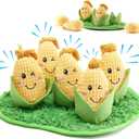 Dog Toys Plush with Squeaky & Treat Hiding Features - Mental Stimulation Enrichment Toy for Large Breed Dogs - Machine Washable Slow Feeder to Keep Dogs Busy，Corn Maze