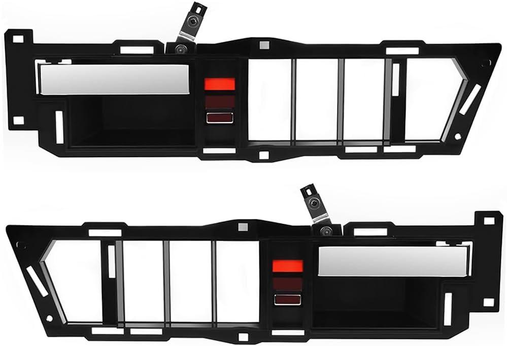 OCPTY Door Handles Interior Front Driver Passenger Side Replacement fit 1988-1994 for GMC C1500 C2500 C3500 K1500 K2500 K3500 Inside Door Handles Black(2pcs)