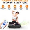 Vibration Plate Exercise Machine 450 Lbs Capacity, 199 Speeds Workout Vibrating Plate for Lymphatic Drainage Weight Loss, Full Body Shake Platform Machines for Women Men