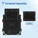 Power Mirror Switch Control Compatible with 2000 2001 2002 Chevrolet Chevy Suburban Tahoe Silverado 1500 2500 3500, GMC Yukon Sierra, Cadillac, Replaces 901124, 15045085, 19259975