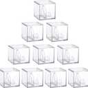 Championship Ring Display Case, Clear Tournament Championship Ring Holder Box, Acrylic Display Easel Box and Stand Holder for Baseball Softball Championship Rings Cheer Leading Rings, 10Pcs