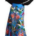 Amazon.com: THLAI Womens Skirt Midi Skirt Tropical Plant Print Pink Zipper A-Line Long Skirts Spring Summer Skirt Floral : Clothing, Shoes & Jewelry, S