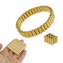 0.17''×0.35'' Neodymium Cylinder Magnets,50pcs Gold Magnet,Tiny Rod Magnets for Whiteboard,Fridge,Craft,Map Magnet,Magnetic Bracelet for Men Women,Magnetic Ring Jewelry