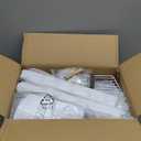 MIAOLI Over the Door Organizer, White 8-Tier Pantry Door Organizer with Adjustable Basket, Hanging Spice Rack Cabinet Door Shelves, Laundry Room Organization and Storage, 8-Tier, White