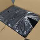 Wimarsbon Storage Ottoman, Vanity Stools with Metal Legs, 16.5" x 11.8" x 18" Modern Faux Mink Fur Footstool, Makeup Chair with Anti-Slip Feet, Accent Table,Footrest,Storage Bench for Bedroom (Black)