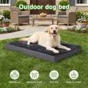 XXXL Dog Bed Waterproof, Washable Large Crate Pad 54" with Removable Cover