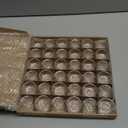 36 Pack Clear Glass Tealight Candle Holders, 1.8 Inch Wide x 1 Inch High, for 1.5" Tealights, Bulk for Wedding Centerpieces, Party, Dinner, Home Decor (Normal)