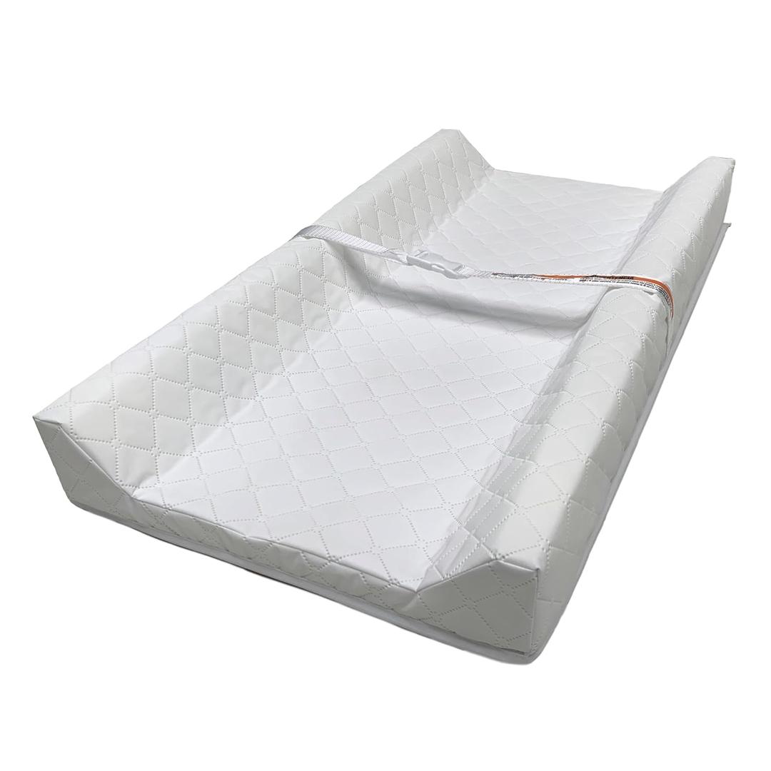 Summer by Ingenuity Contoured Changing Pad  Includes Waterproof Changing Liner and Safety Fastening Strap with Quick-Release Buckle (1 Count (Pack of 1), Contoured Pad)