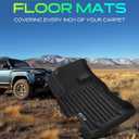 YHTAUTO Floor Mats & Cargo Mat Compatible with Subaru Crosstrek 2018-2023, Impreza 2017-2023 (Not Hybrid), TPE All Weather Car Mats Anti-Slip Floor Liner, 1st & 2nd Row & Trunk Mat, Set of 4