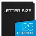 Oxford Twin-Pocket Folders, Textured Paper, Letter Size, Black, Holds 100 Sheets, Box of 25 (57506EE), 8-1/2 x 11