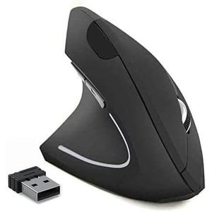 BeWishes Ergonomic Left-Handed Wireless Vertical Mouse, 2.4G, 3 Adjustable DPI (800/1200/1600), Specially for Left Handers