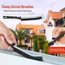 2 x Crevice Cleaning Brush,Multifunctional Cleaning Brush Tool, Bathroom Gap Brush, Small Cleaning Brush, Grout Brush, Kitchen Brush, Cleaning Tools for Toilet, Bathroom, Home, Bathtub, Sink, Household