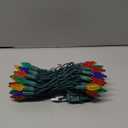 MXTCLM C6 Christmas Lights 50 LED Multicolor Strawberry 18ft Waterproof String Lights for Outdoor Indoor Garden Yard Home Party Christmas Tree Decorations (Multicolor)