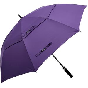 G4Free 47 Inch Automatic Open Golf Umbrella Oversize Extra Large Double Canopy Vented Windproof Waterproof Stick Umbrellas
