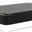 2Pcs Push-pull Small Metal Boxes with Lid,4.33x2.56x0.63inch / 11x6.5x1.6cm Empty Case for Jewelry,Makeup,Pill,Candy and Craft(Black)