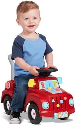 Kids Car, Baby Toys for Kids, Toddler Toys 2-3, Radio Flyer Tinker Truck with Lights & Sounds, for Ages 1-3, Red
