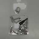 (1Box) 5/16" x 1-1/2" Hex Head Lag Screws Bolts with Flat Washers, 15Sets 304 Stainless Steel 18-8 Heavy Duty 5/16 Lag Bolts for Wood with Hex Socket