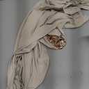 Women's Plus Size Off The Shoulder Tops Elegant Metal 3D Floral Ruched Short Sleeve Going Out Blouses (Beige, XXL)