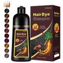 Instant Chestnut Brown Hair Dye Shampoo for Gray Hair 3 in 1, Natural Hair Color Shampoo for Women Men, Brown Hair Dye, Long- Lasting Hair Dye 16.9 Fl Oz (Chestnut brown)