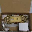 Vintage Dummy Door Knob Interior 2 Pack Crystal Glass Door Knobs Antique Brass Cabinet Knobs Keyless Decorative Hallway Closet Door Pulls Dresser Gold Door Handles