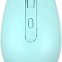 Rii Wireless Mouse RM700 2.4G Silent Mouse with USB Nano Receiver for Laptop,PC,Mac,Chromebook,Windows (Light Cyan)