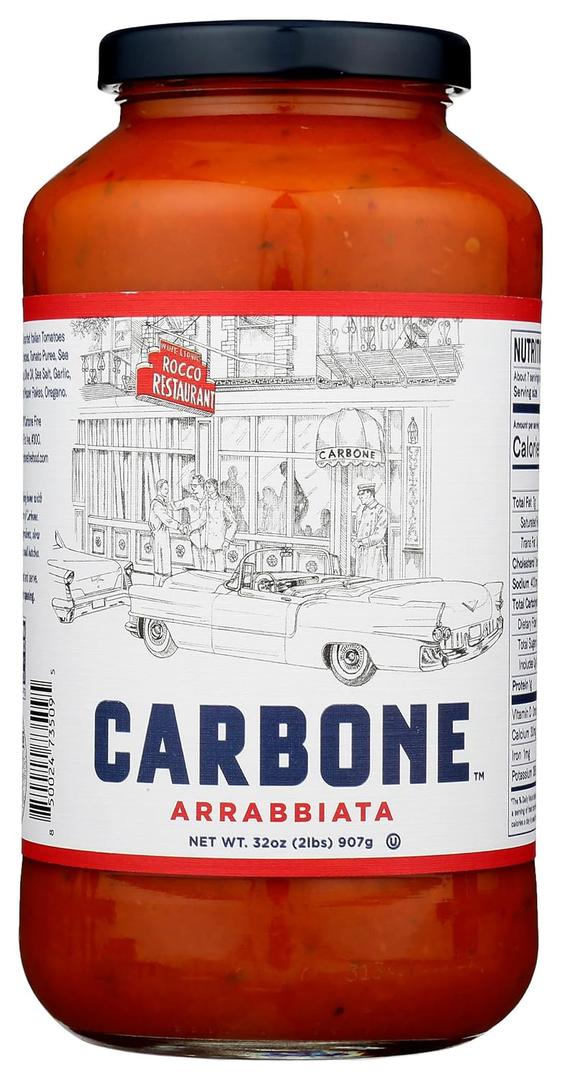 Carbone, Pasta Sauce Arrabiata, 32 Ounce (EXP 08/21/26)