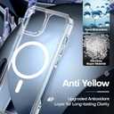 4 x TAURI 2 in 1 Magnetic for iPhone 14 Case Clear, [Compatible with MagSafe] with Screen Protectors, Military-Grade Drop Protection Shockproof Slim 14 Cover 6.1 Inch