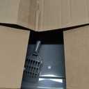Amazon Basics Large Cat Litter Box with High Sides, Open Top for Easy Access, Includes Scoop with Storage, 19" x 15" x 11.75", Grey/Beige