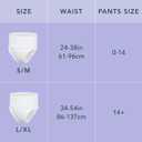 Rael Disposable Underwear for Women, Organic Cotton Cover - Incontinence Pads, Postpartum Essentials, Disposable Underwear, Unscented, Maximum Coverage (Size S-M, 12 Count)
