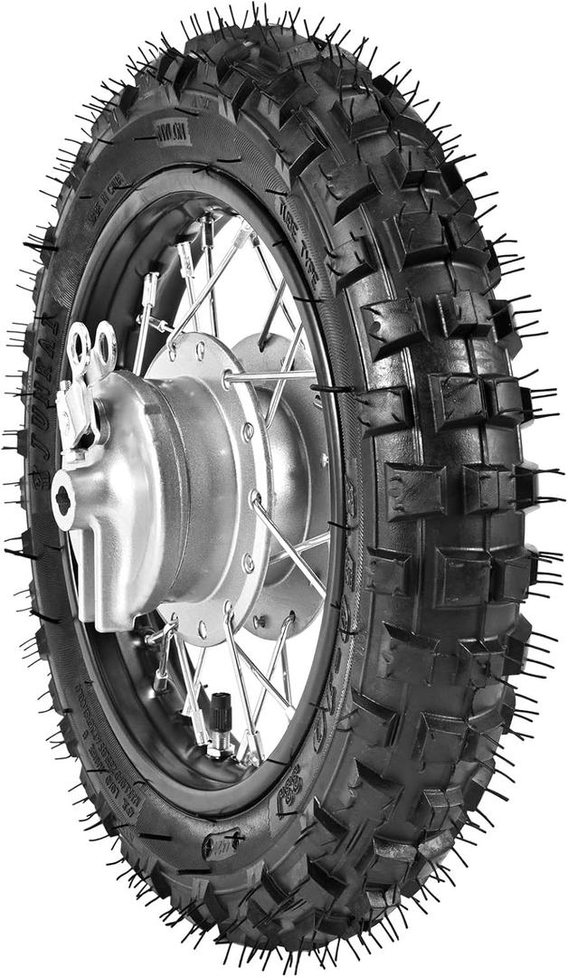 2.5-10 10" Rear Wheel Tire and Rim 1.4 x 10 With 12mm Bearing for Chinese 50cc BBR50 TTR50 DRZ50 SSR Dirt Pit Bike