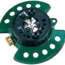 Dramm Metal Base, Green 15024 ColorStorm 9-Pattern Turret Sprinkler with Heavy-Duty Meta