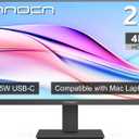 INNOCN 27" 4K USB-C Monitor for Laptop MacBook/Mac mini - 16:9 IPS 3840 x 2160 Display, HDR400, DeltaE＜2, DisplayPort, HDMI PC Monitor, 1.07B+ Colors, Built-in Speakers, Adjustable Stand, Black