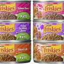 Friskies Wet Cat Food, Friskies Pate, 3-Flavor Variety Pack, 5.5-Ounce Can, Pack of 12, BBD 0/2027