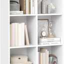 VASAGLE Custos Collection - Bookshelf, Bookcase, Cube Shelf with 6 Compartments, 9.4 x 25.8 x 38.6 Inches, Storage Shelf, for Living Room, Home Office, Dining Room, Cloud White ULBC423W01