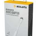 Acoustix™ Rugged Audio Adapter, 3.5 mm (White)