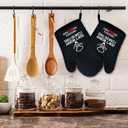 zcyhtqp, Don't Worry I Can Do This I Watched a You Tube Video, Funny Silicone Non-Slip Oven Mitts and Pot Holders Sets of 2, Bake Lover Gift, Perfect for Kitchen,Cooking,Baking,Grilling