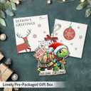 4 x Turtle Christmas Ornaments 2025, Unique Turtley Xmas Gifts for Neighbors, Friends, Family, Turtle Gifts for Women Men, Adorable Christmas Ornaments for Tree Decorations