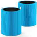 2 Pack Blue Pure 411 AllergenBlock Filter Compatible with Blue Pure 411, 411+, 411 Auto Air Puri-fier, H13 True HEPA & Activated Carbon Filters