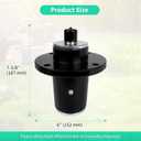 607407 604255 Lawn Mower Deck Spindle Compatible with Hustler ATZ Super S Super Z X One Zero Turn Mower, Fit for 36" - 72" Deck, 1 Pack