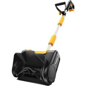 Cordless Snow Shovel Compatible with DeWalt 20V MAX Battery (No Batttery), 11" Lightweight Electric Snow Blower with 20FT Max Throw & Adjustable Handle, Snow Thrower for Driveway, Deck, Patio & Steps (Black+Yellow)