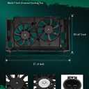 SCITOO Radiator Cooling Fan Compatible with 2011 2012 2013 for CT200h 2010 2011 2012 2013 2014 2015 for Toyota Prius 2012 2013 2014 2015 for Toyota Prius Plug-in