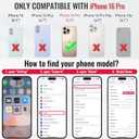Defencase Compatible with iPhone 16 Pro Case Wallet with RFID Blocking Card Holder for Women Men, Soft PU Leather Magnetic Snap Flip Zipper Strap Wallet Phone Case Fit for iPhone 16 Pro 6.3", Wine Red