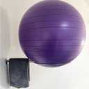Wall Mounted Stainless Steel Exercise Ball Holder, Sturdy Yoga Ball Storage Rack, Stability ball Display Holder, for Exercise/Yoga/Stability Balls 32 cm to 86 cm (13" to 34"), With Mounting Screws